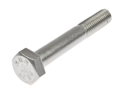 V2A Pack of 4 Hexagon Bolts with Shaft DIN 931 ISO 4014 Stainless Steel A2